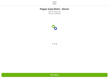 Tablet Screenshot of pepperasianbistro.com